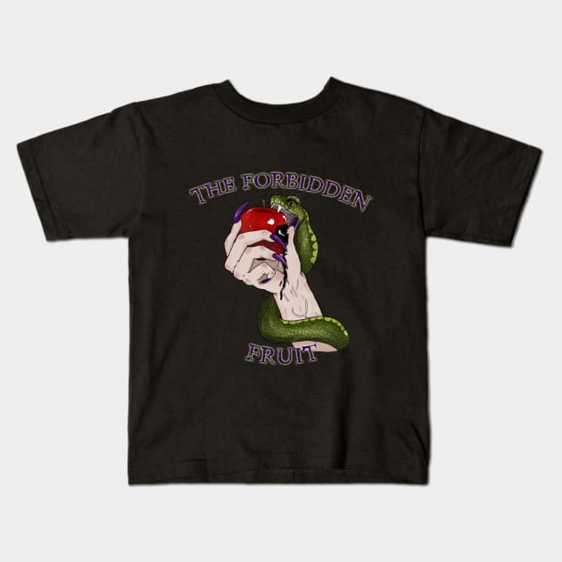 The Forbidden Fruit Kids T-Shirt by DanyeaT